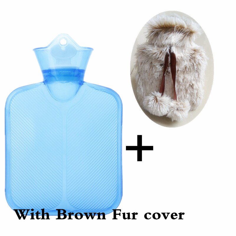 Mini botella de agua de pvc para manos, botella de agua de goma con cubierta de forro polar, 250ml: PRFT250I