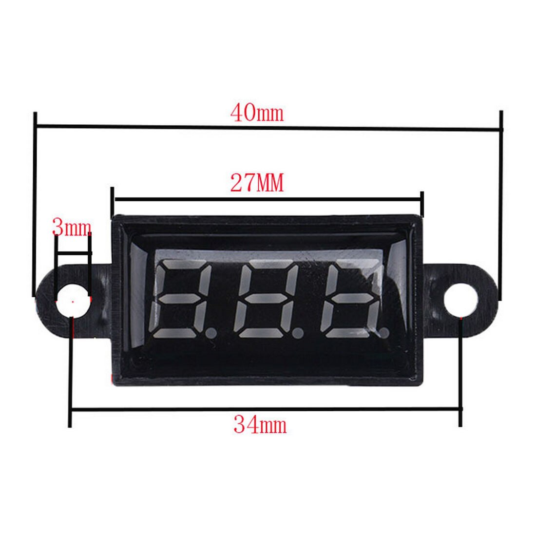 Waterdicht 0.28 Dc 3.5-30V Mini Digitale Led Voltmeter Volt Meter 12V Auto Moto Range Dc 3.50-30.0V Auto Elektrische Spanning Ampèremeter