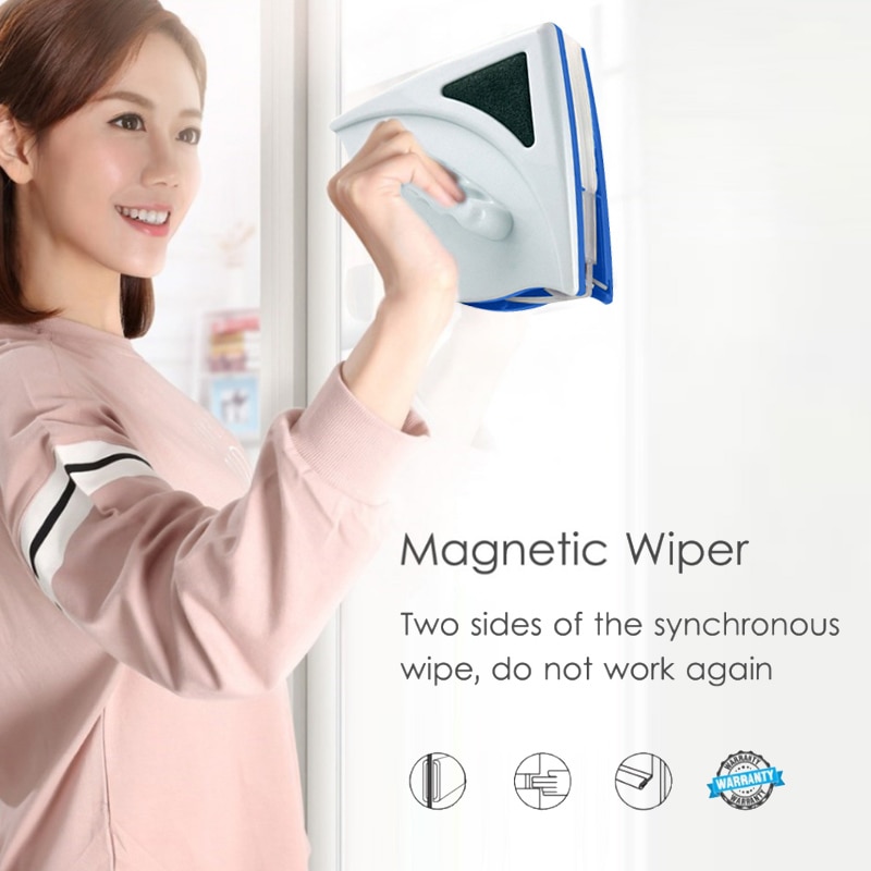Handheld Double Side Magnetic Window Glass Cleaner Cleaning Brush for Home Car Washing Window Surface Brush Wiper Cleaning Tools