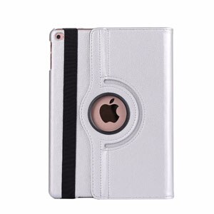 360 Graden Rotatie Case voor Apple iPad 234 Flip PU Leather Stand Smart Case Cover voor iPad 2 iPad 3 iPad 4 Tablet Gevallen: White