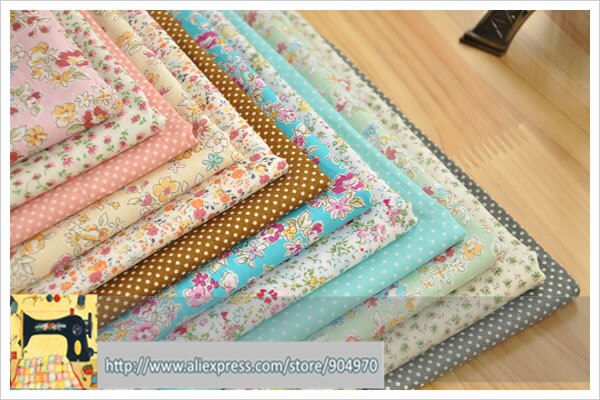 Særlige udsalg! 24 x 23cm yndefulde verden 12 mønstre bomuld patchwork stof hjemmetekstiler bomuld poplin til syning dukke klud