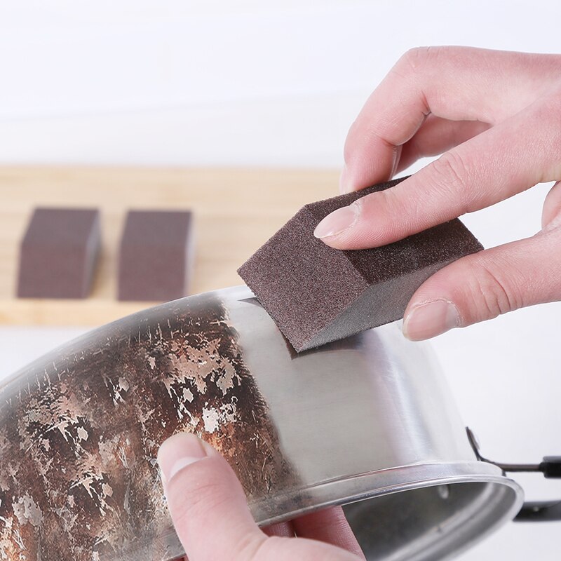 Éponge magique pour enlever la rouille, toile émeri, éponge en mélamine, nettoyant détartrant, pot à frotter, gadgets de cuisine, outils, accessoires