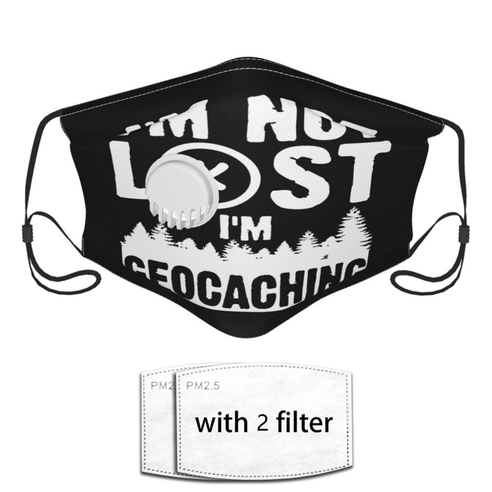 I'm Not Lost I'm Geocaching Cotton for germ protection for adults washable reusable: color-2 / Adult