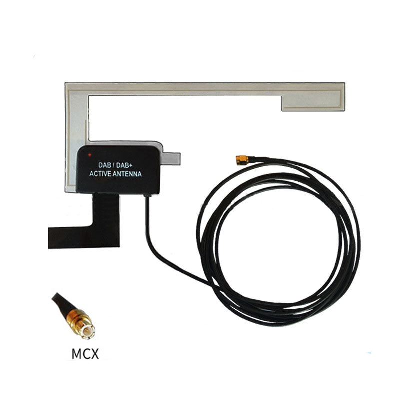 Universele MCX Antenne Auto DAB DAB + Digitale Radio Antenne Glas Mount MCX Plug