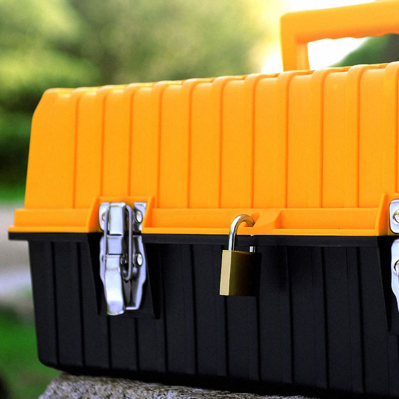 17&quot; Large Plastic Tool Box 3 Layer Storage Hardware Toolbox Home Multifunction Car Repair Container Case