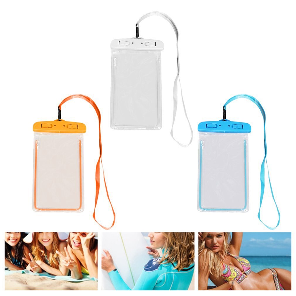 Waterdichte pvc zwemtas waterdichte mobiele telefoonhoes droge tas universele duik- en drifttassen
