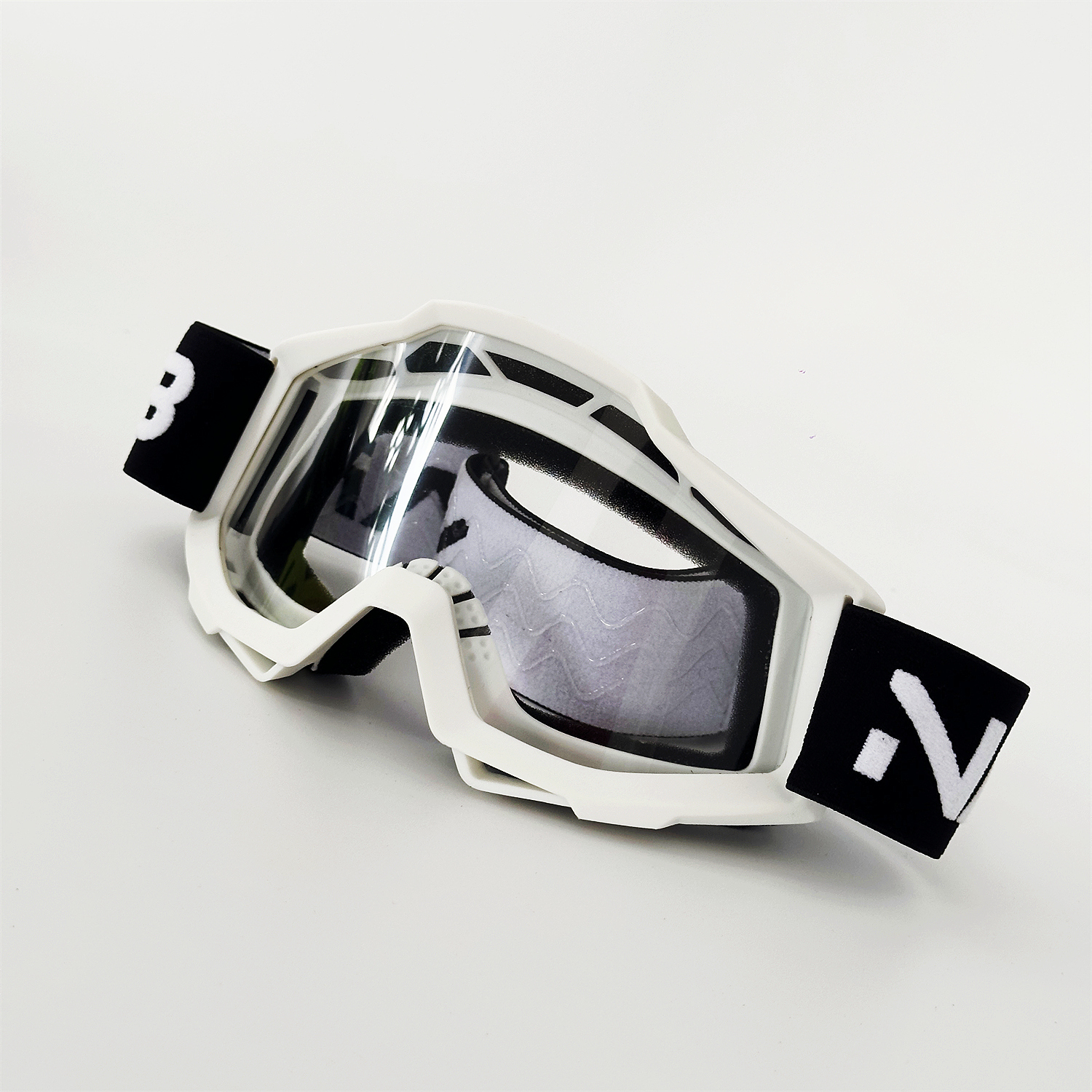 Gafas de Motocross con lentes HD, gafas para motocicleta, gafas de montar para mujer, gafas de sol para Moto MX MTB, accesorios para moto de cross: Transparente