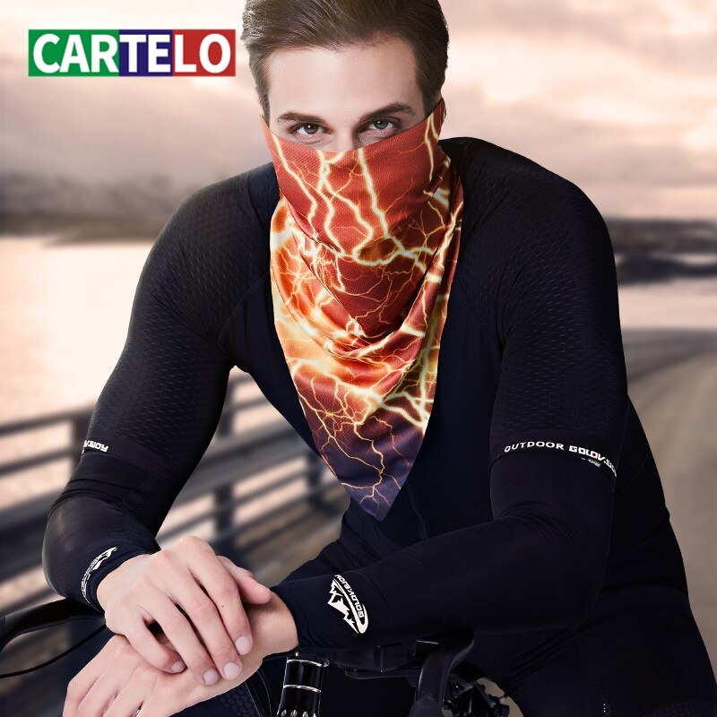 Cartelo sportsfiskeri ridning magisk is silketørklæde masker udendørs hovedbeklædning silketørklæde til mandlig solbeskyttelses tørklæde