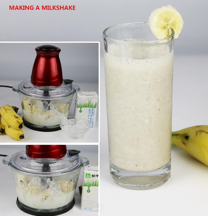 Electric Garlic Peeler Meat Grinder Processor Mult-functional Garlic Peeler Fruit Pulper Vegetable Grinder 220V 300W 1500ML