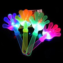 Luminous Hand Clapping Party Fluorescent Clapping Hands Luminous Toy Cheering Props Colourful Luminous Hands Palms Party Toys