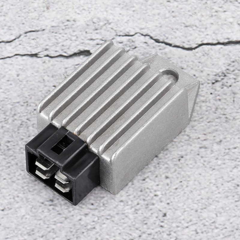 Universele Motorfiets Motor 12V Spanningsregelaar Gelijkrichter 4 Pin Voor Scooter Bromfiets Atv Gokarts Buggie GY6 Motor 50cc-150cc