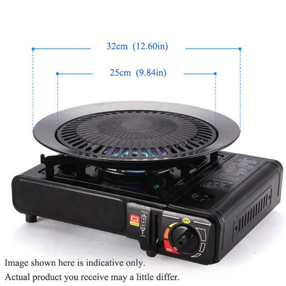 Portable Home Smokeless Gas Stove Grill Barbecue Cooking Tool Set Korean Outdoor Smokeless Barbecue Gas Barbecue Pot