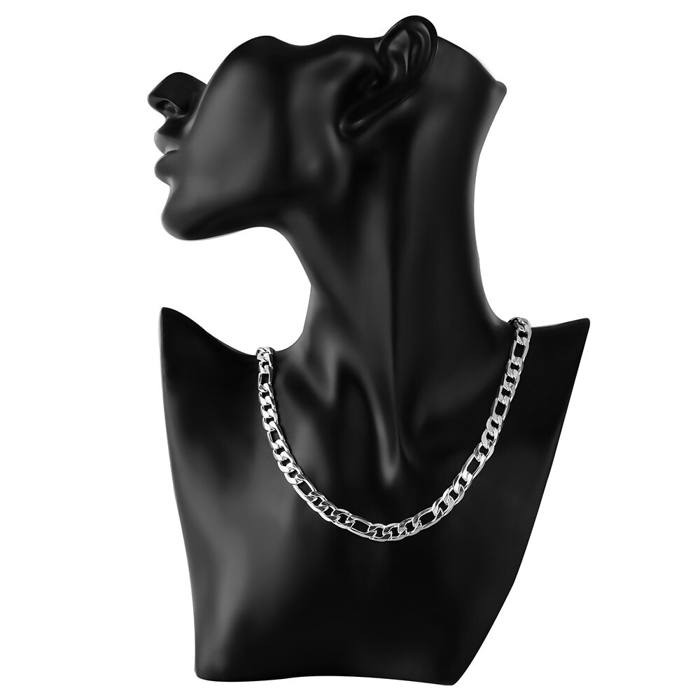 Speciale Aanbieding 925 Sterling Zilveren Ketting Voor Vrouw Mannen 8Mm Platte Geometrie Ketting Party Klassieke sieraden