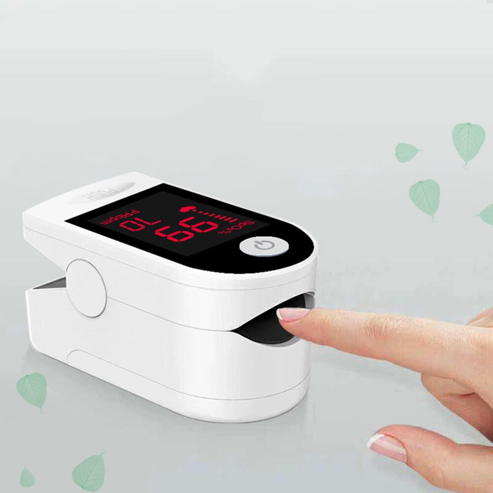 Blood Oxygen Finger Auto-off Pulse Oximeters Digital Fingertip Oximeters Oxygen Saturation Monitor Meter Portable Oximetro Bag