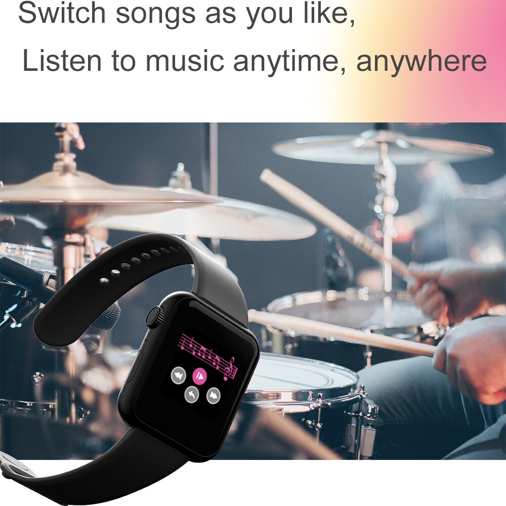 Herrklockorna pulsklocka smart armband sportklockor vattentät dam digital klocka för android ios telefon