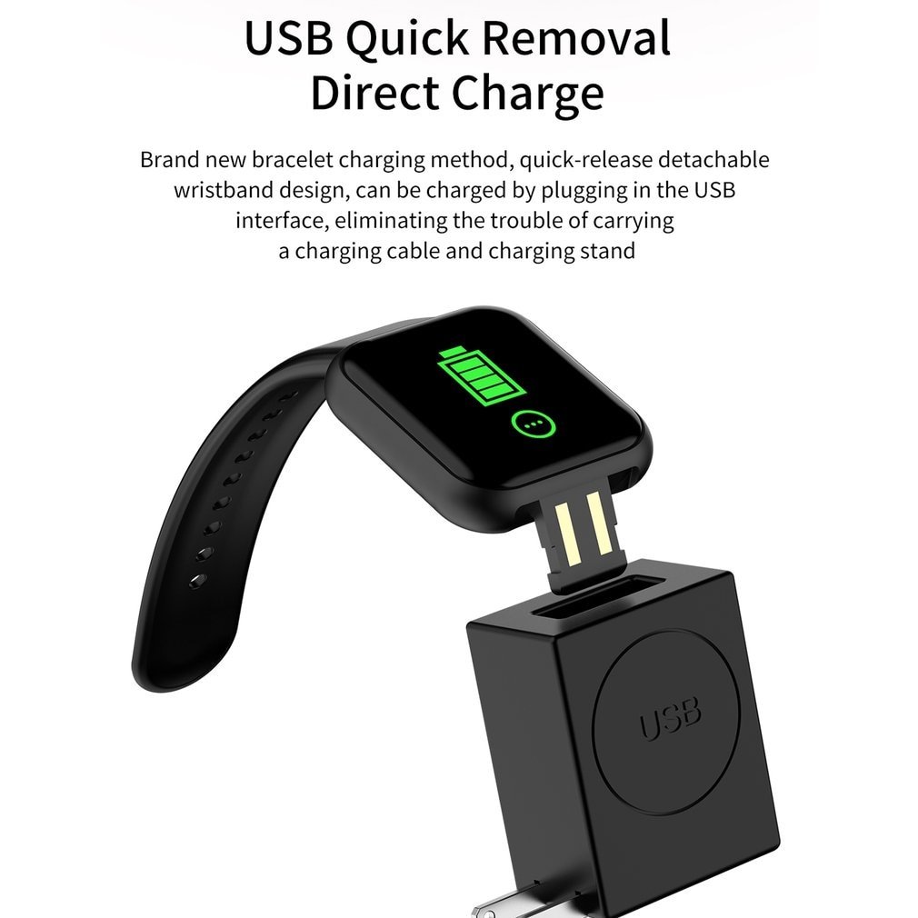 Smartwatch  y68, waterdichte bluetooth sport smartwatch voor mannen, fitnesstracker, hartslagmeter voor vrouwen