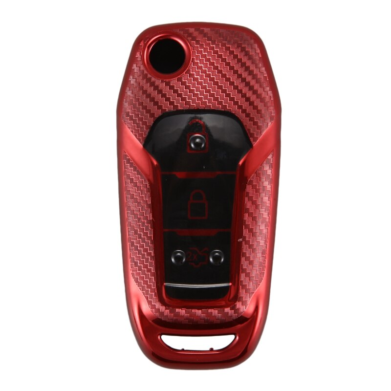 La chaîne principale molle de voiture de TPU couvre le support de chapeau d&#39;accessoires de caisse pour Ford Fusion Fiesta escorte Mondeo Everest Ranger, rouge