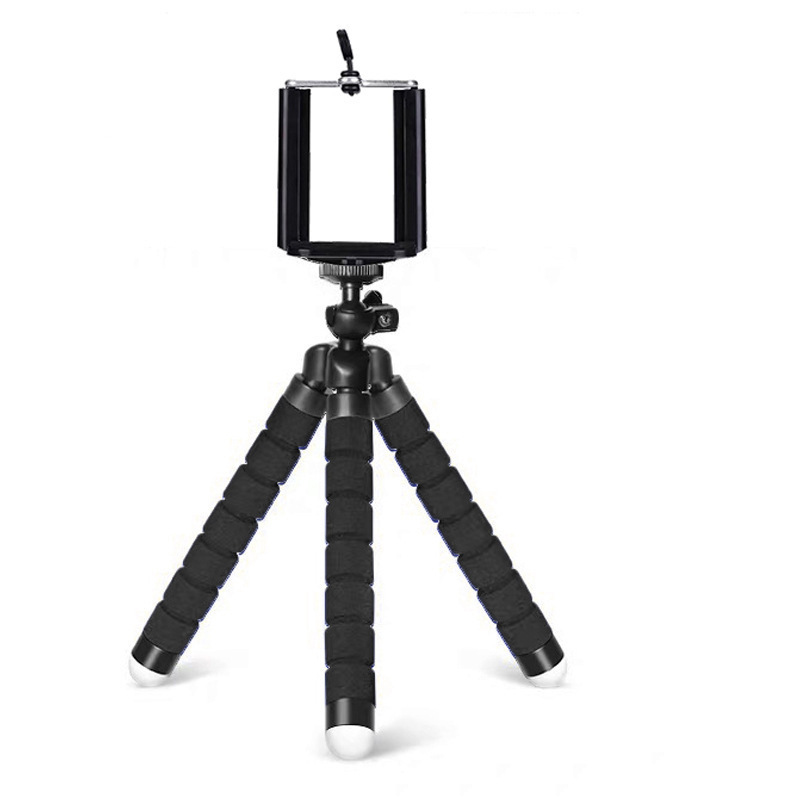 Tripods Tripod For Phone Mobile Camera Holder Clip Smartphone Monopod Tripe Stand Octopus Mini Tripod Stativ For Phone: black
