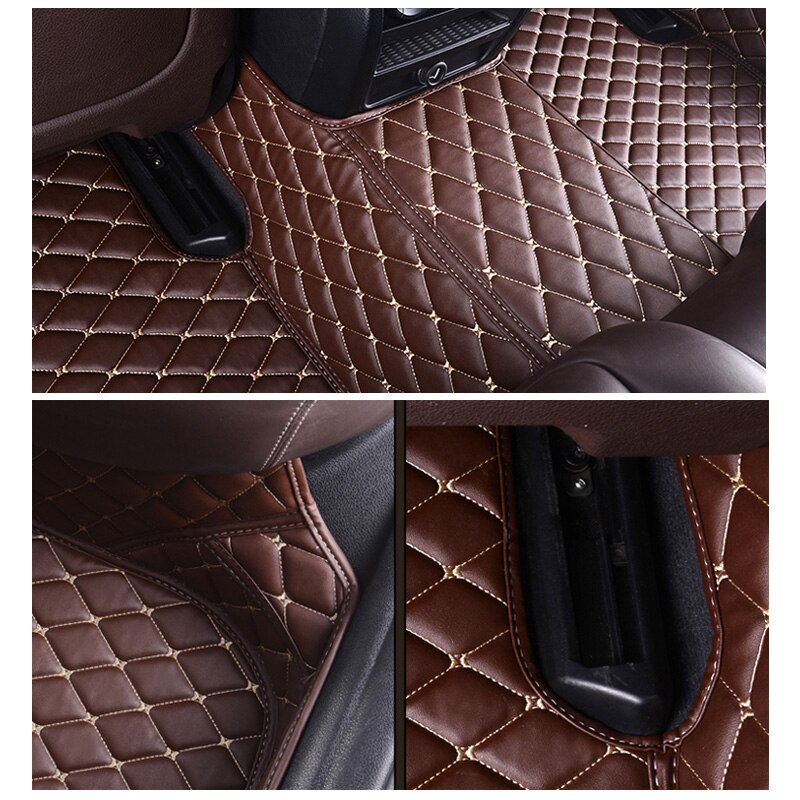 3d auto vloermatten voor toyota land cruiser 100 200 waterdichte leren vloermatten auto-styling interieur auto vloermat