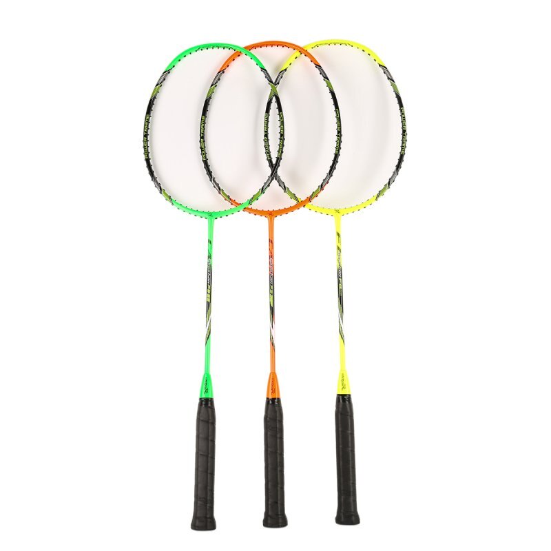 Raquettes multicolores de poids Super léger de Raquette de Badminton de Fiber de carbone professionnelle avec le sac de transport