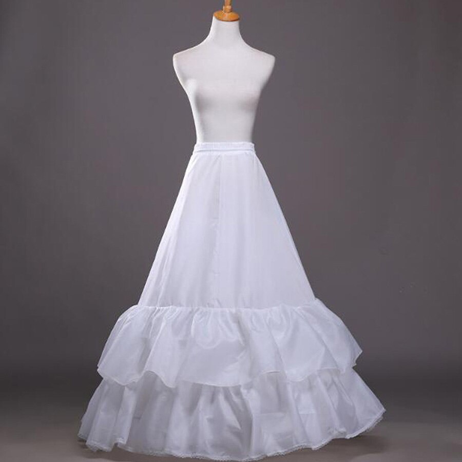 A Line Petticoats for Girl Woman Long Underskirt Crinoline Peticoat Pettycoat for Wedding Evening Dresses: Style1