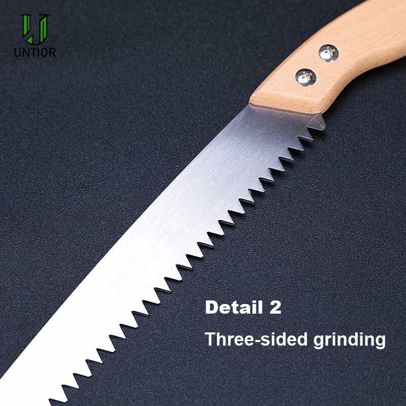 UNTIOR Ice Cutting Saw with Wood Handle Portable Mini Ice Cube Cutting Tool Household Party Bar Accoriess Three Styles