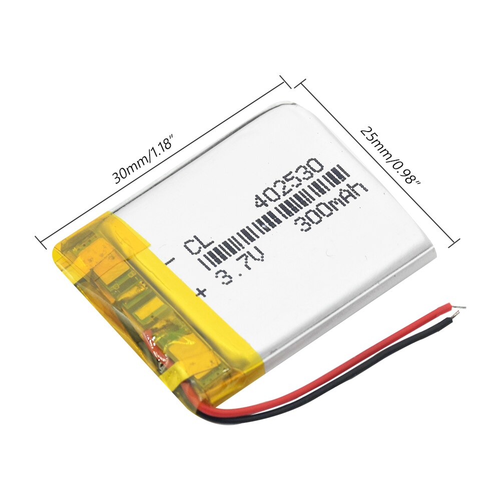 1/2/4 Pcs/lot 3.7v 402530 300mAh Lithium Polymer Battery For Mp3 Mp4 Gps PDA Smart Watch PSP Radio Speaker Li-ion Lipo Battery
