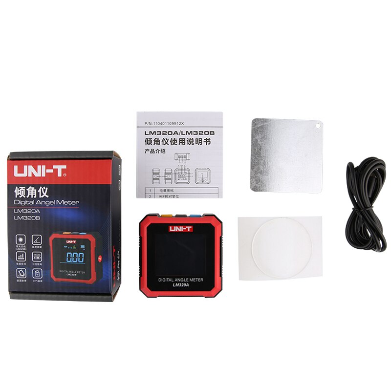 UNI-T Angle Meter Digital Protractor Angle Finder Electron Goniometer Level Meter Magnetic Base Mini Inclinometer Angle Tester