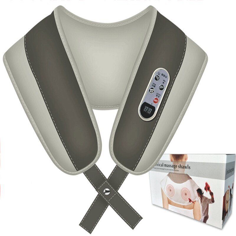 Shawl Massage Electrical Shiatsu Back Neck Shoulder Massager Cape Multifunctional Infrared Heated Kneading Massage Device