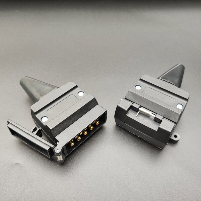 Cvp 12- pins aanhangwagen platte mannelijke stekker vrouwelijke aansluiting australische 12v connector camperonderdelen camper caravan accessoires