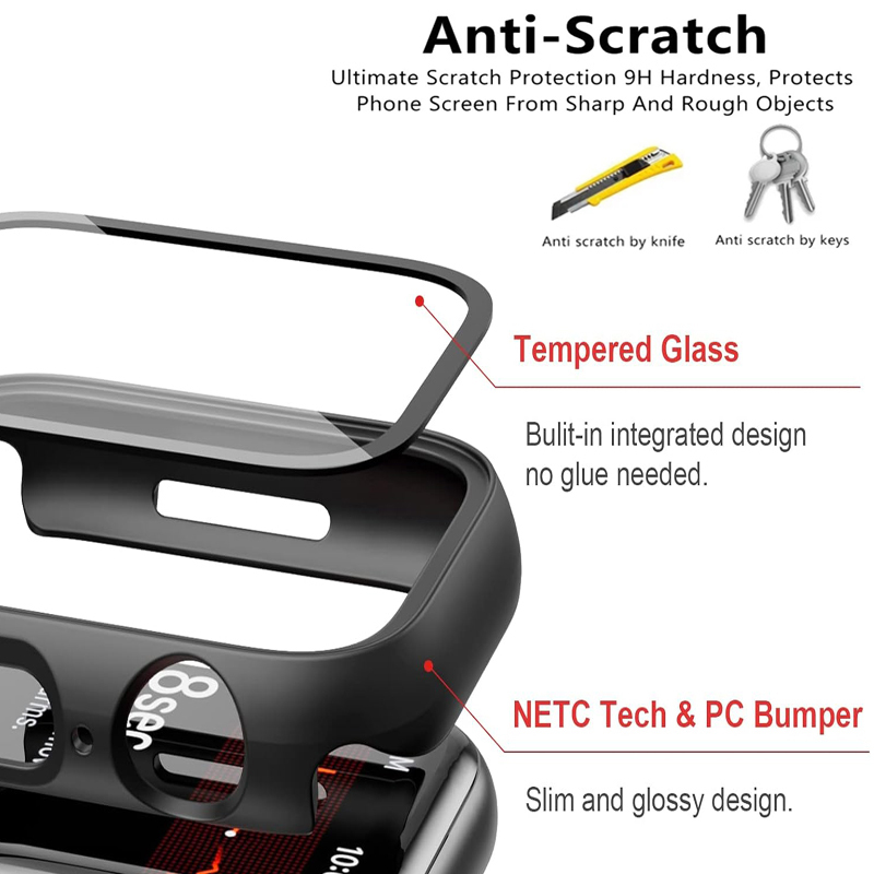 Tempered Glass Watch Cases For Huawei Watch Fit 3 All-Around Screen Protector Hard PC Bumper Watch Case For Huawei Watch Fit3