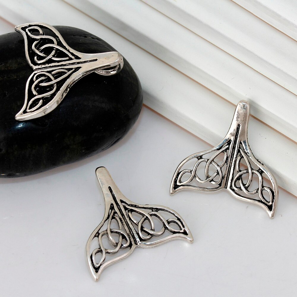 DoreenBeads – breloques en alliage de Zinc, couleur argent, 5 pièces, nœud celtique creux, à bricolage soi-même, 24mm(1 ") x 24mm(1")