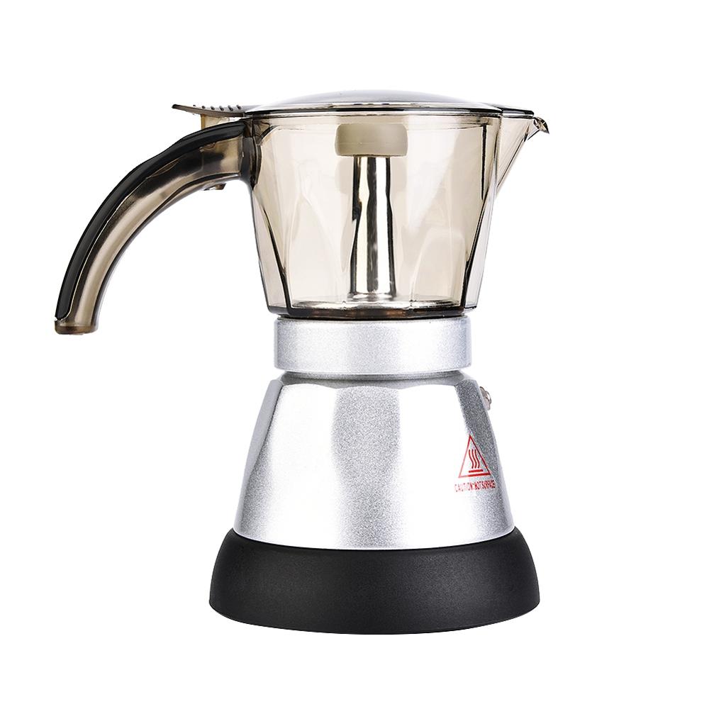 300ml elektriske espresso moka gryder kaffe perkolatorer italiensk mokka kaffemaskine 220v kogeplader filter perkolator cafetiere