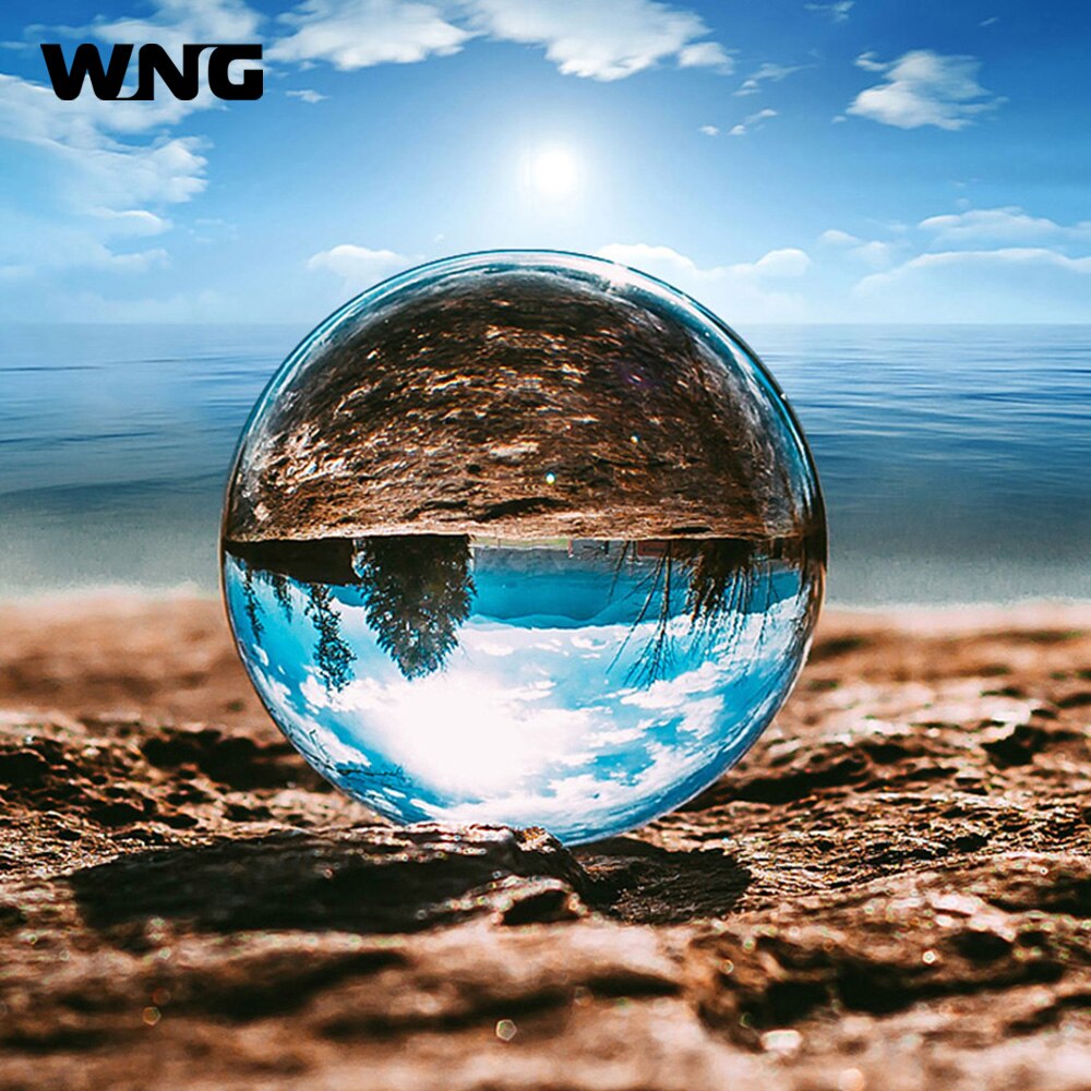 50/60/70/80/90/100mm Photography Crystal Round Lens Ball Magic Natural Glass Ball for Photo Shooting Home Wedding Decoration