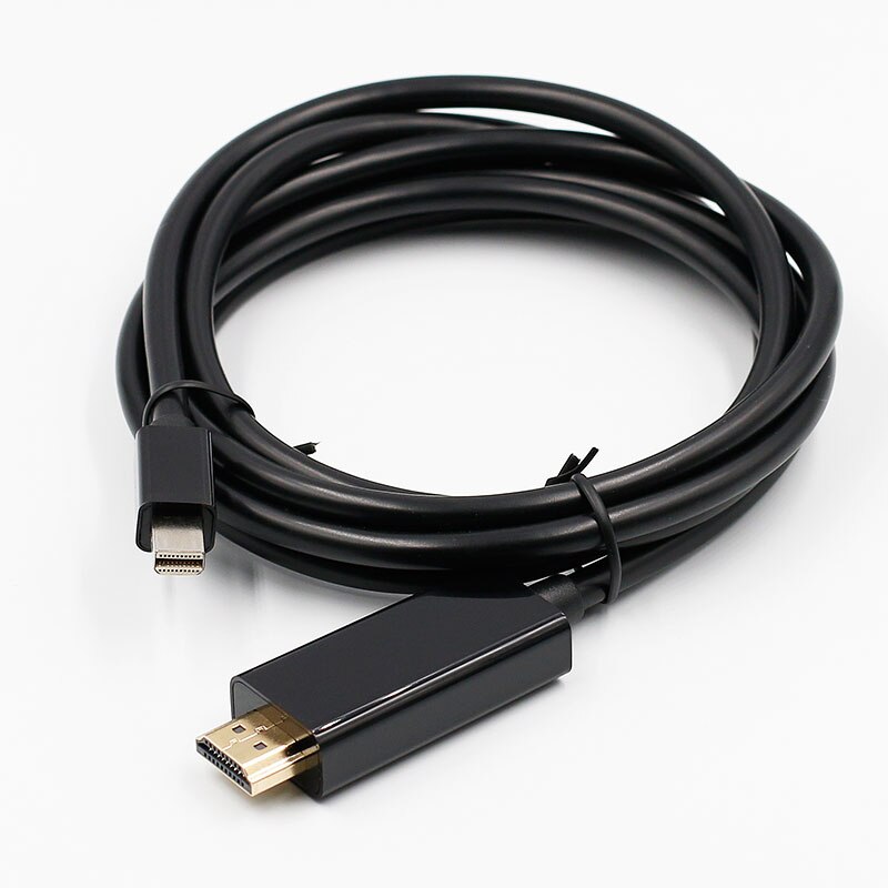 1.8m 1080p Thunderbolt Mini Display DP na HDMI-kompatybilny kabel męski na męski Adapter do Macbook Pro Air projektor Camera TV