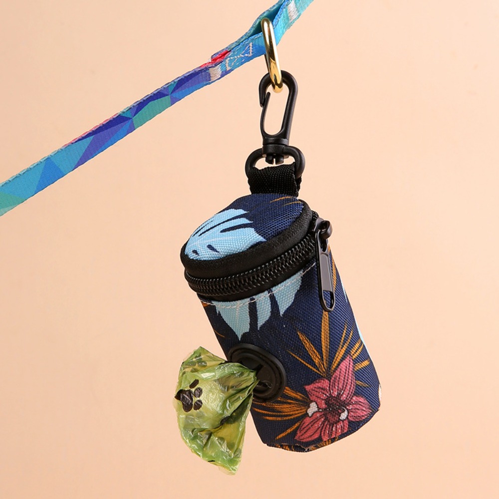 Dispensador de bolsas para excrementos de perro, accesorio portátil para caminar, soporte para bolsas de residuos, organizador de bolsas de basura con cremallera, suministros para mascotas