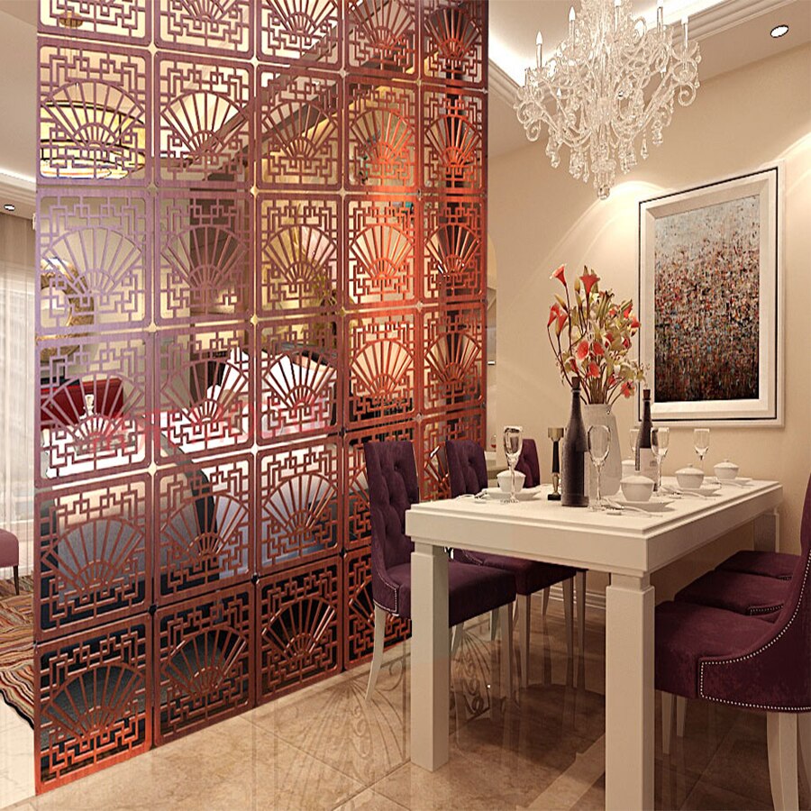 6PCS 29X29CM shield for rooms folding screen room divider paravent decoration separador de ambientes folding screens