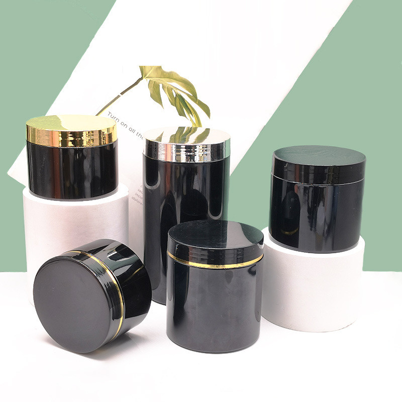 10 stk./parti 250/300/500ml plastik kosmetik creme krukker med galvanisering låg plastikpotte opbevaringskrukke kæledyrsbeholder tomme maddåser