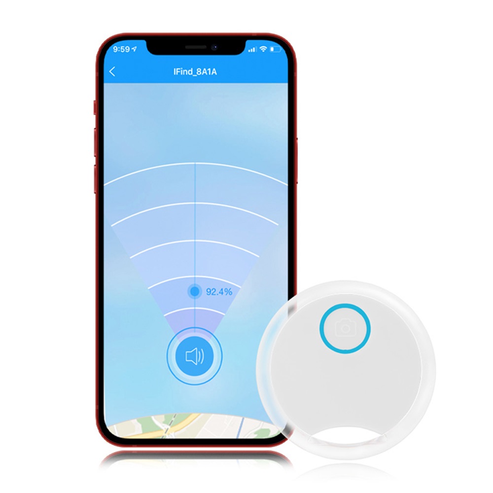 1Pcs Mini Tracking Apparaat Anti-Verloren Alarm S8 Ronde Bluetooth Smart Tracker Kind Finder Pet Tracker Draadloze Twee-Manier Locator