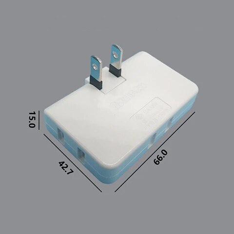 One In Three Converter 180 Degree Rotation Extension Plug Multi plug Mini Slim Wireless Outlet Travel Adapter Light Socket