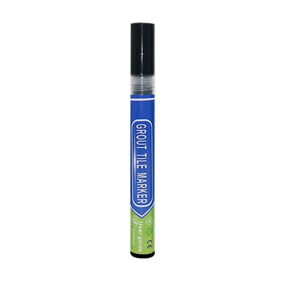 Rotulador portátil para reparación de azulejos de baño, marcador de lechada instantánea, recarga de pared, impermeable, de secado rápido, renovación: Black