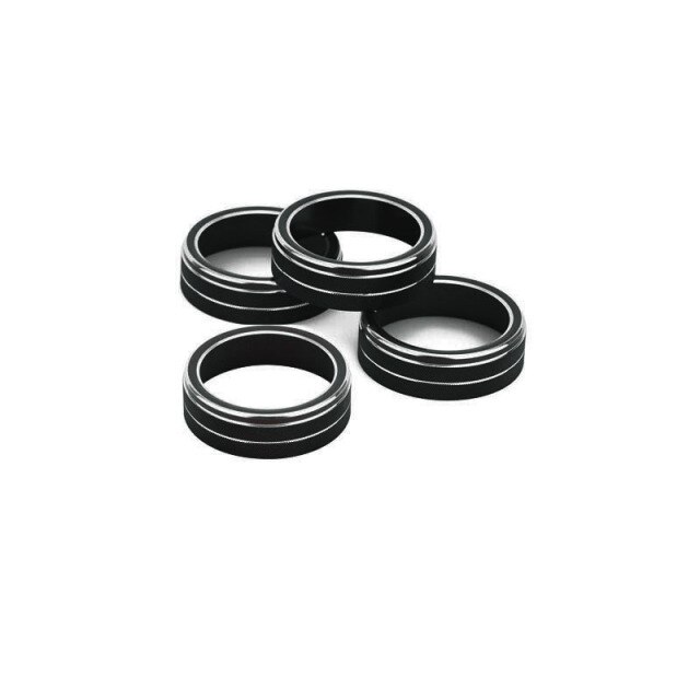 Bouton de commande de climatisation rotatif pour VOLVO S60 V60 XC60 S60 V40, couvercle de commutateur de contrôle de chaleur: Black