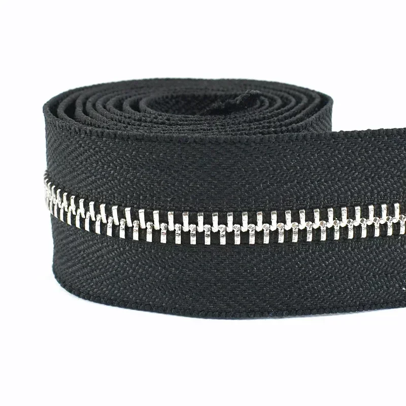 1/2/5 meter 3 # 5 # Metalen ritsen Tapes voor tas Kleding Rits Jas Zwarte ritssluiting per meter Ritsen Reparatieset DIY Naaiaccessoires: 5# / Gras Groen / Option3