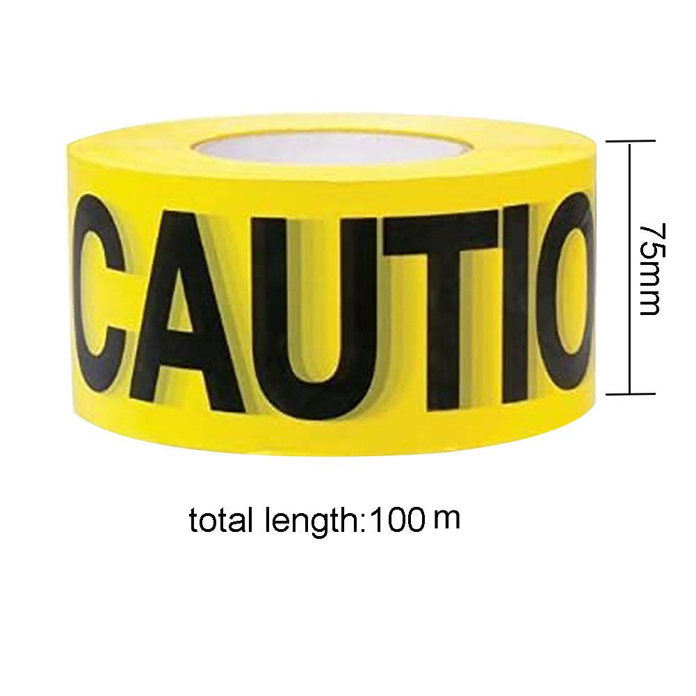 100m High Visibility Road Construction Safety Warning Strip Caution Danger Tape