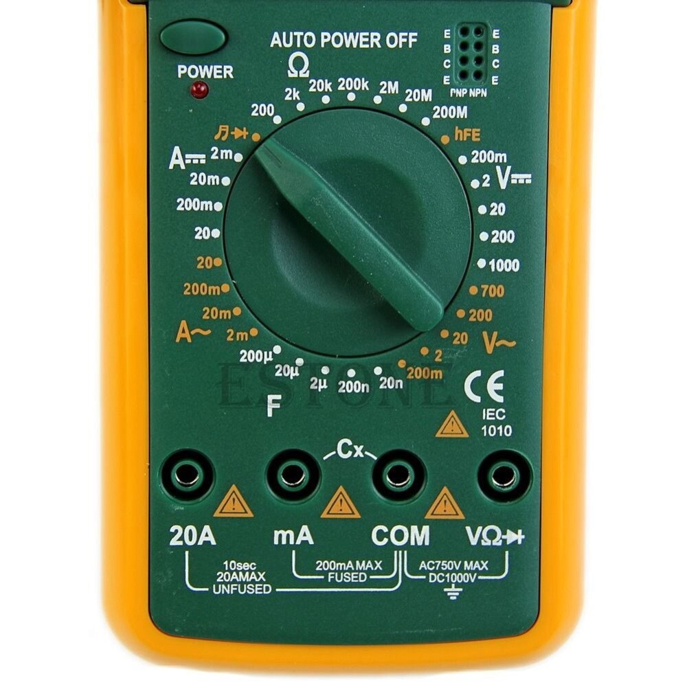 DT9205M LCD Digital Multimeter Voltmeter Ohmmeter Ammeter Capacitance Tester