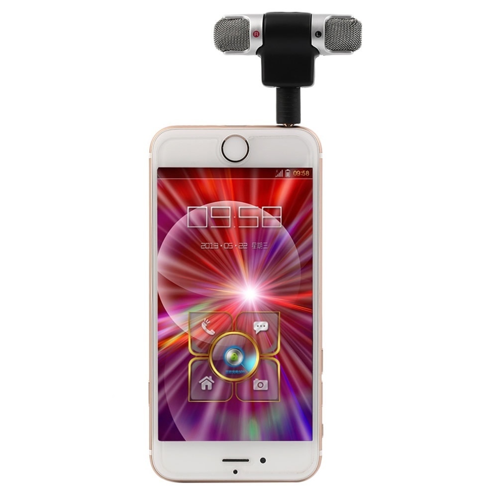 Mini 3.5mm Jack Microphone Stereo Mic For Recording Mobile Phone Studio Interview Microphone 4 Pin For Smartphone