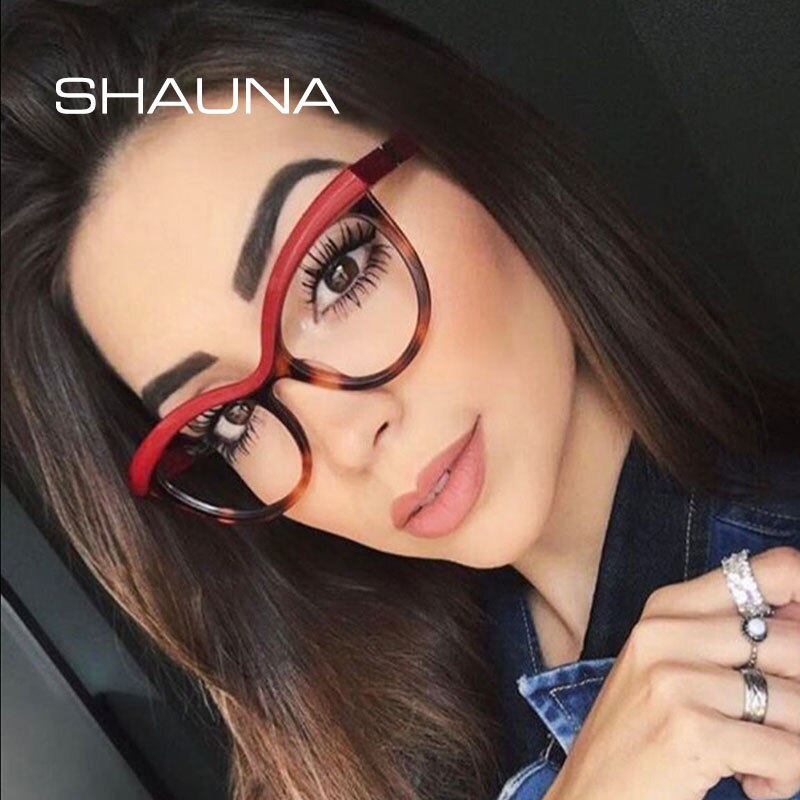 Shauna Mode Gemengde Kleuren Vrouwen Cat Eye Bril Frame Dames Optische Brillen Frames