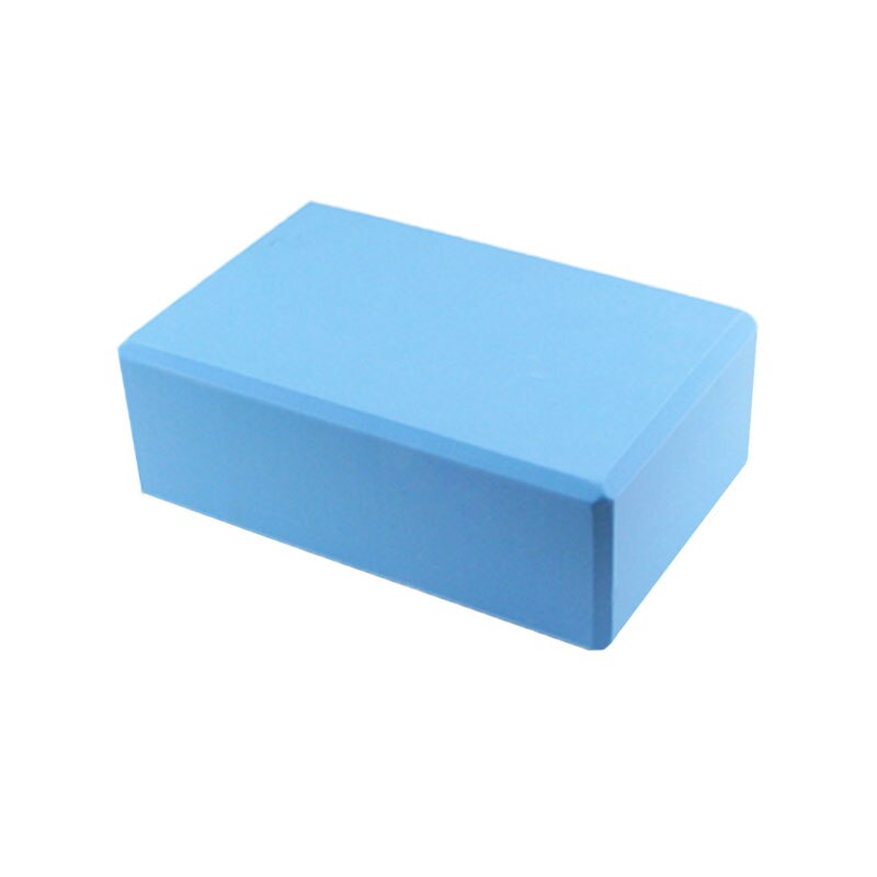 Eva yoga blokk murstein trening treningsverktøy trening trening hjelpemiddel kroppsforming helse treningsutstyr: Blå