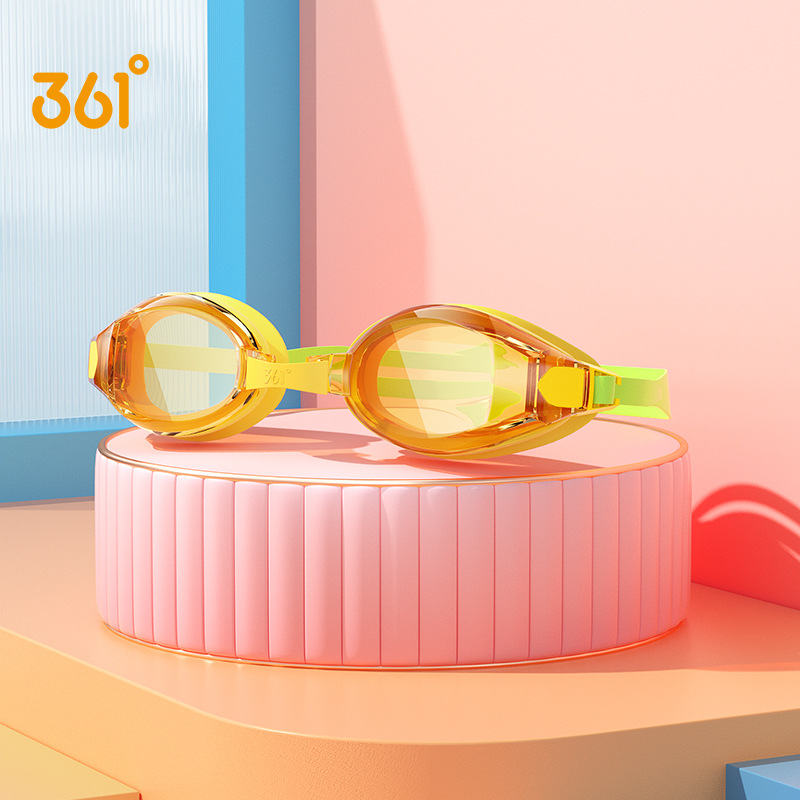 Optical Swimming Goggles Children Myopia Pool Earplug Waterproof Bathing Eyewear Prescription Kids Diving Glasses