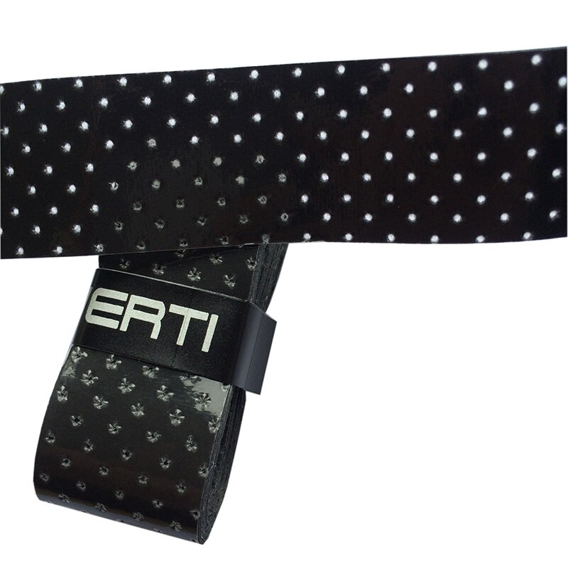 POWERTI 10pcs/lot Tennis Overgrip Stick Perforated Sweatband Sweat Viscosity Badminton Racket Breathable Grip
